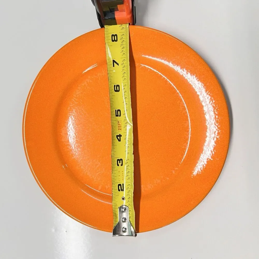 Vintage Waechtersbach Germany Plates Set 3 Red Orange Yellow 8” MCM